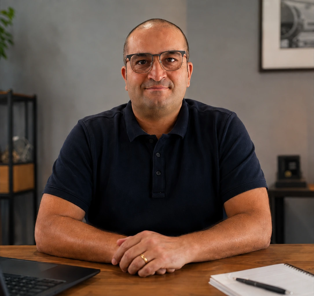 Frédéric Chappe dans son bureau